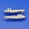 chrome hinge (pair)