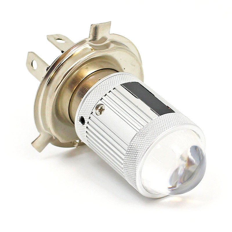 BA20LED-H43L: White premium 6, 12 & 24V LED Headlamp with LENS - BOSCH BA20D  base - All Bulbs - Bulbs