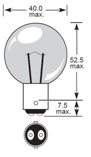 MCC BA9s G10 miniature bayonet car bulb