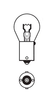 BA15s SCC single contact bulb image