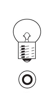 Edison screw type lamp bulb image