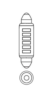 LED Festoon Bulb for car