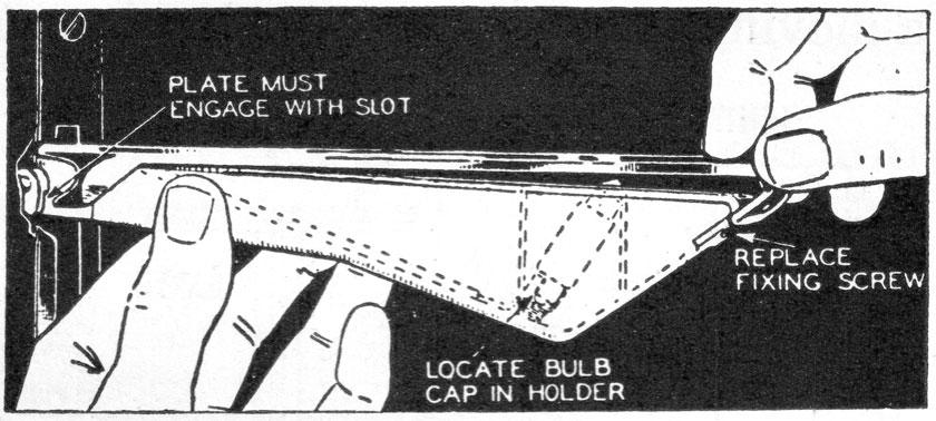 Changing bulb on a Lucas type trafficator.