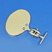 997C: Oval rear view mirror - Long side mounted, stamped Desmo - Chrome plated from £93.05 each