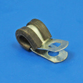 ZPRPC9: Rubber lined steel 'P' clip for 9mm diameter tube from £0.82 each