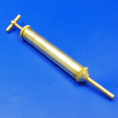 290: Medium brass oil syringe - T handle, straight tube from £75.48 each