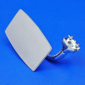 982-C: Clamp on mirror - Quarterlight mount, curved arm from £29.56 each