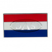 HOLSA38: Holland enamelled 38mm flag badge, self adhesive from £8.21 each