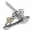Locking with flat escutcheon