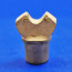 Plain base (tapers from 10.3mm to 11.2mm), marked No 5, 6 burner holes for headlamp
