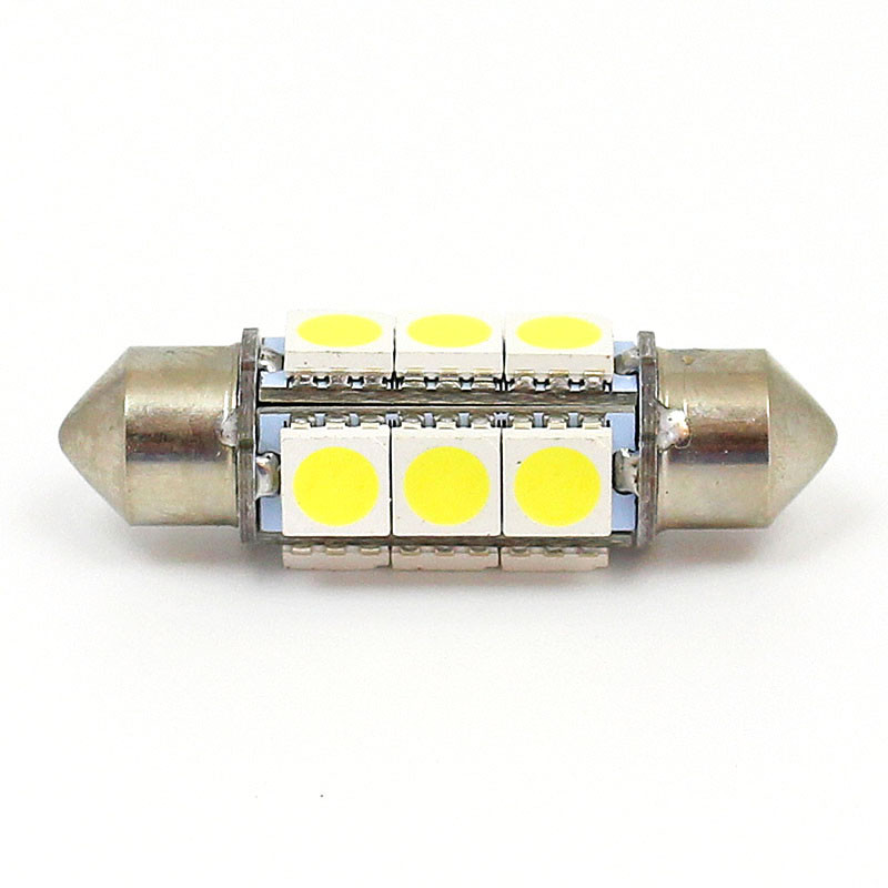 B255LEDWC White 6V LED Festoon lamp 11x36mm FESTOON fitting LED