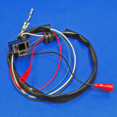 357-H4-SW: Headlamp wiring harness - H4 connector block, two female LUCAR (6.3mm spade) side light connections, wired terminals, sleeve and grommet from £7.31 each