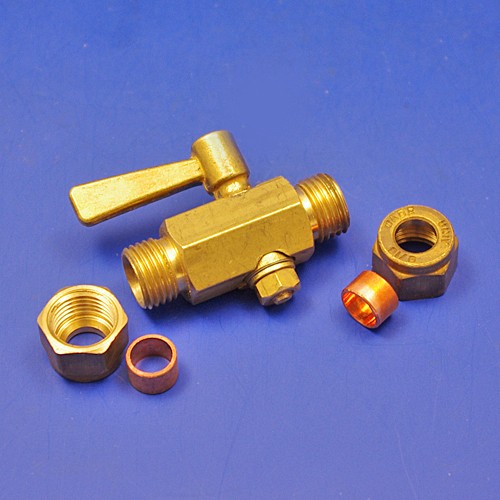 1/4 BSP in line tap compression fittings In Line Taps