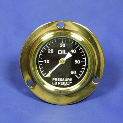 CA717 Oil Pressure Gauge calibrated 0 60lb sq in. Vintage