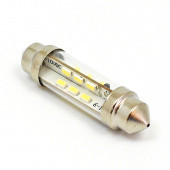 B818LEDW-B: White 6V LED Festoon lamp - 11x42mm FESTOON fitting from £4.11 each