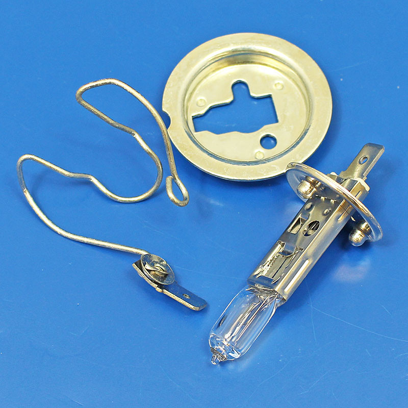 NEOLITE 5 3/4 Inch Halogen Headlight Conversion Kit - H4/H1 Bulbs, Chrome, RHD