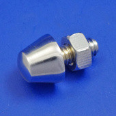 894B-C: Bonnet stud - Shallow or deep, plated brass, 1/4