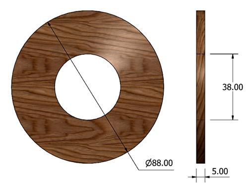 Friction wood disc - Type 302
