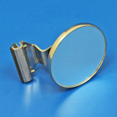 MIR040: Small circular clamp on mirror - Quarterlight mount, 3