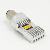 BA15DLED-H30-6P: Warm White premium 6V LED Headlamp - SBC BA15D base from £22.39 each