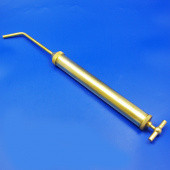 CA854: Large brass oil syringe - T handle, cranked tube from £126.23 each