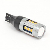 B921ALED: Amber 12V LED Indicator lamp with lens - WEDGE T15 W16W base from £8.96 each