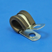 ZPRPC6: Rubber lined steel 'P' clip for 6mm diameter tube from £0.63 each